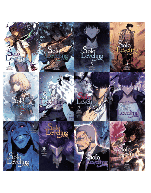 Solo Leveling 12 book manhwa set by Chugong and DUBU