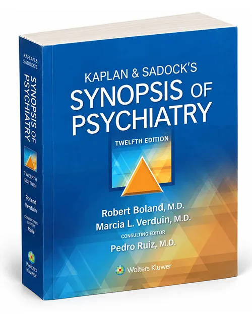 Kaplan & Sadock's Synopsis of Psychiatry 12th Edition Hardcover Book Cover