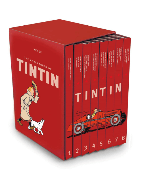 The Adventures of Tintin complete 8-book compact hardcover box set