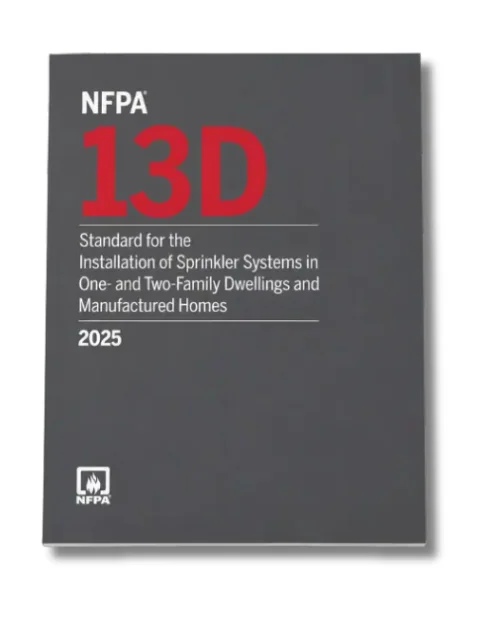 NFPA 13D 2025 Edition residential sprinkler systems paperback