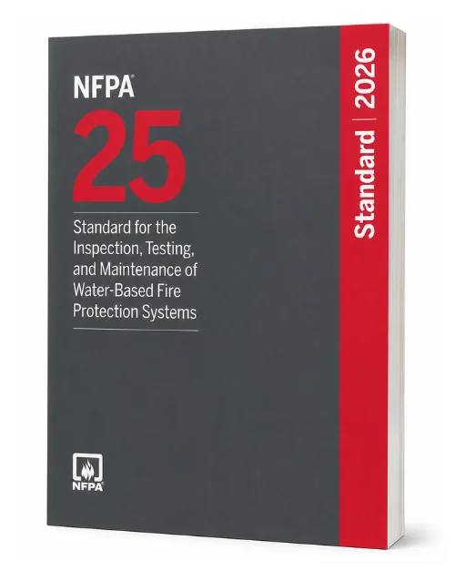 NFPA 25 Water-Based Fire Protection Systems 2026 Edition book