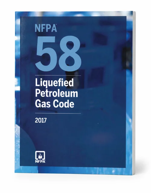 NFPA 58 Liquefied Petroleum Gas Code 2017 paperback book