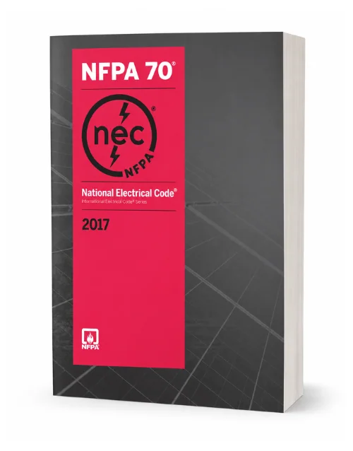 NFPA 70 National Electrical Code 2017 paperback book