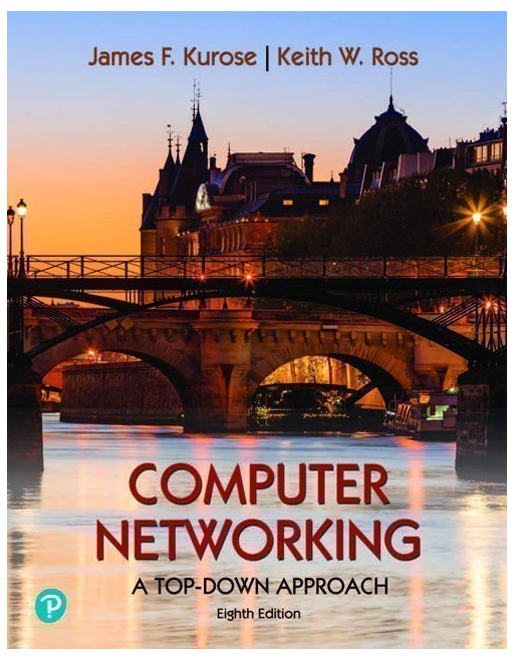 Computer Networking 8th Edition Kurose Ross book cover