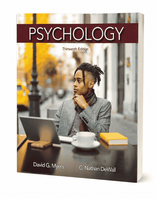 Psychology 13th Edition textbook by David G Myers and C Nathan DeWall
